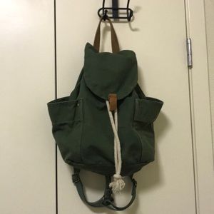 Canvas drawstring backpack